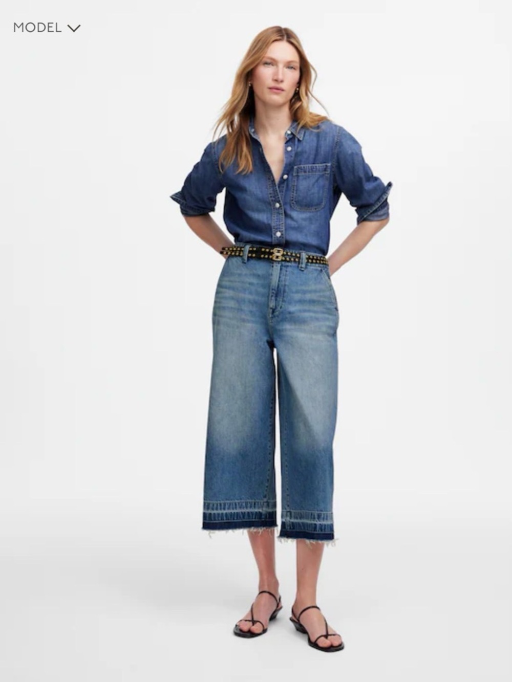 Madewell denim Culottes